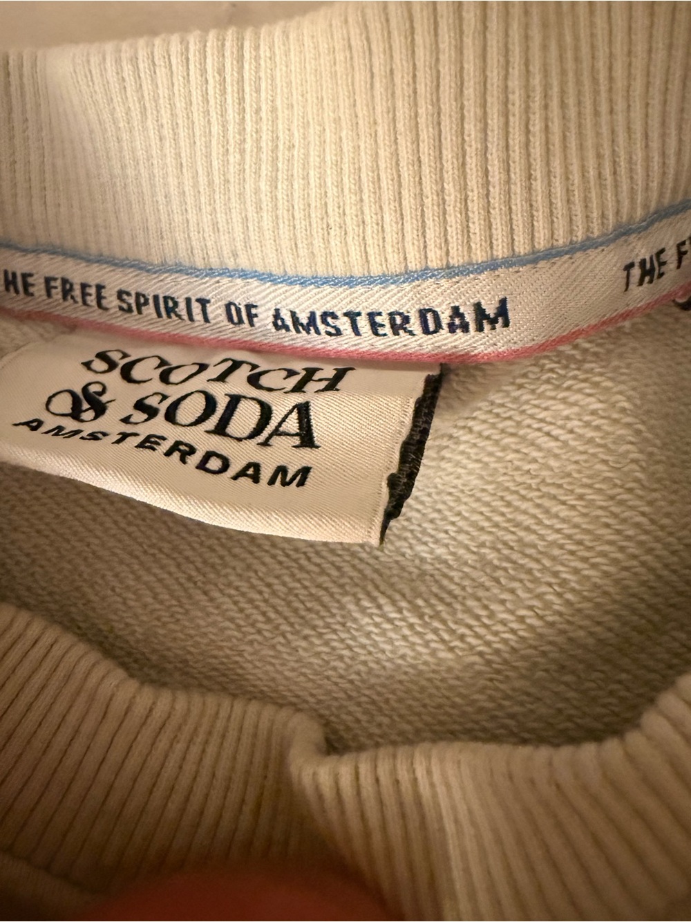 Scotch & Soda light green Crewneck Sweatshirt with tye dye design - Picture 2 of 3